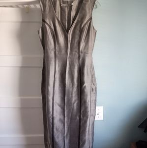 Richard Tyler gray silk.